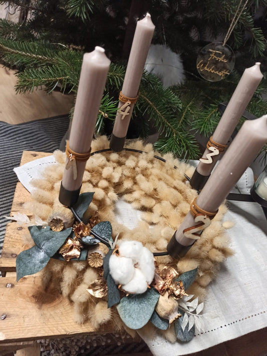 Zahlen Adventskranz einfach (Set)
