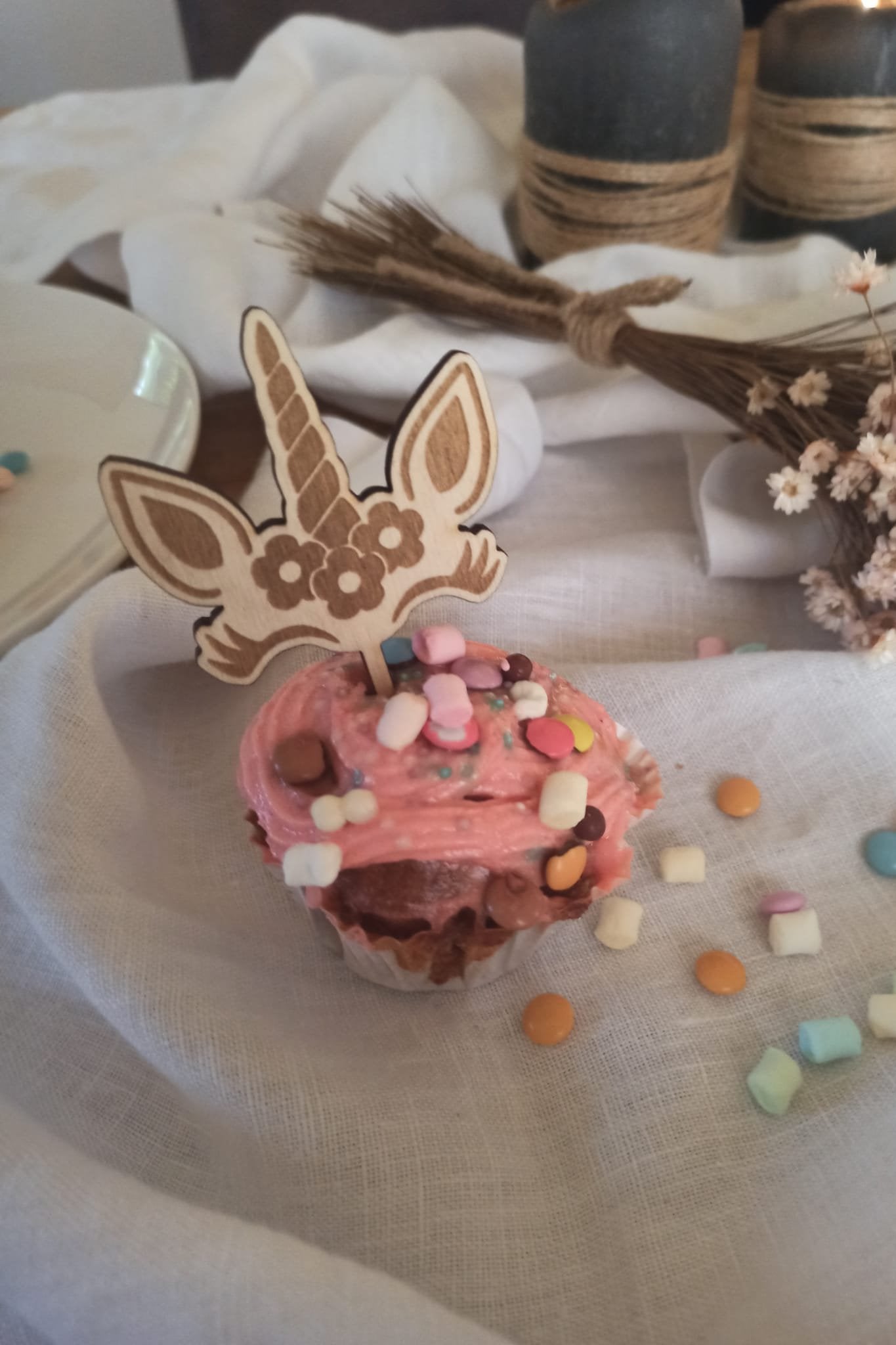 Caketopper - Minitopper Set Einhorn