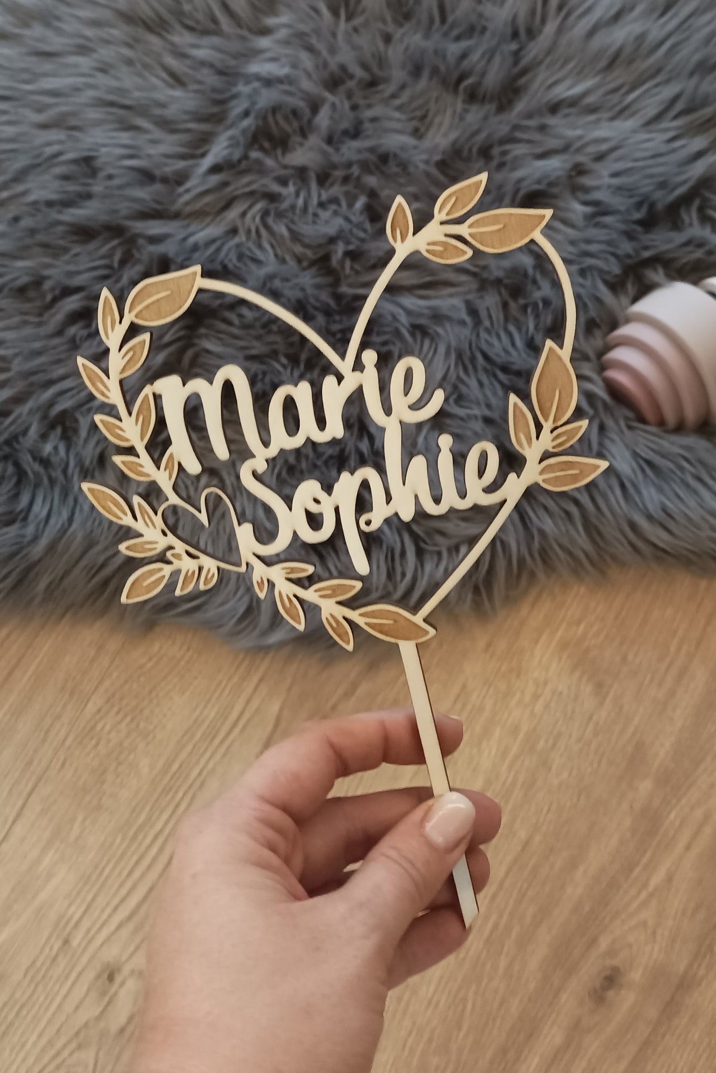 Caketopper Geburtstag | Taufe | Kommunion - Namen im Herz