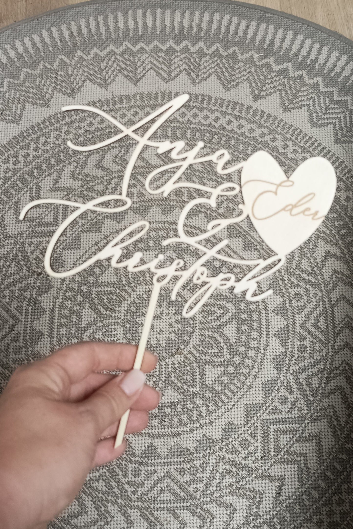 Caketopper Hochzeit - Namen mit Nachname