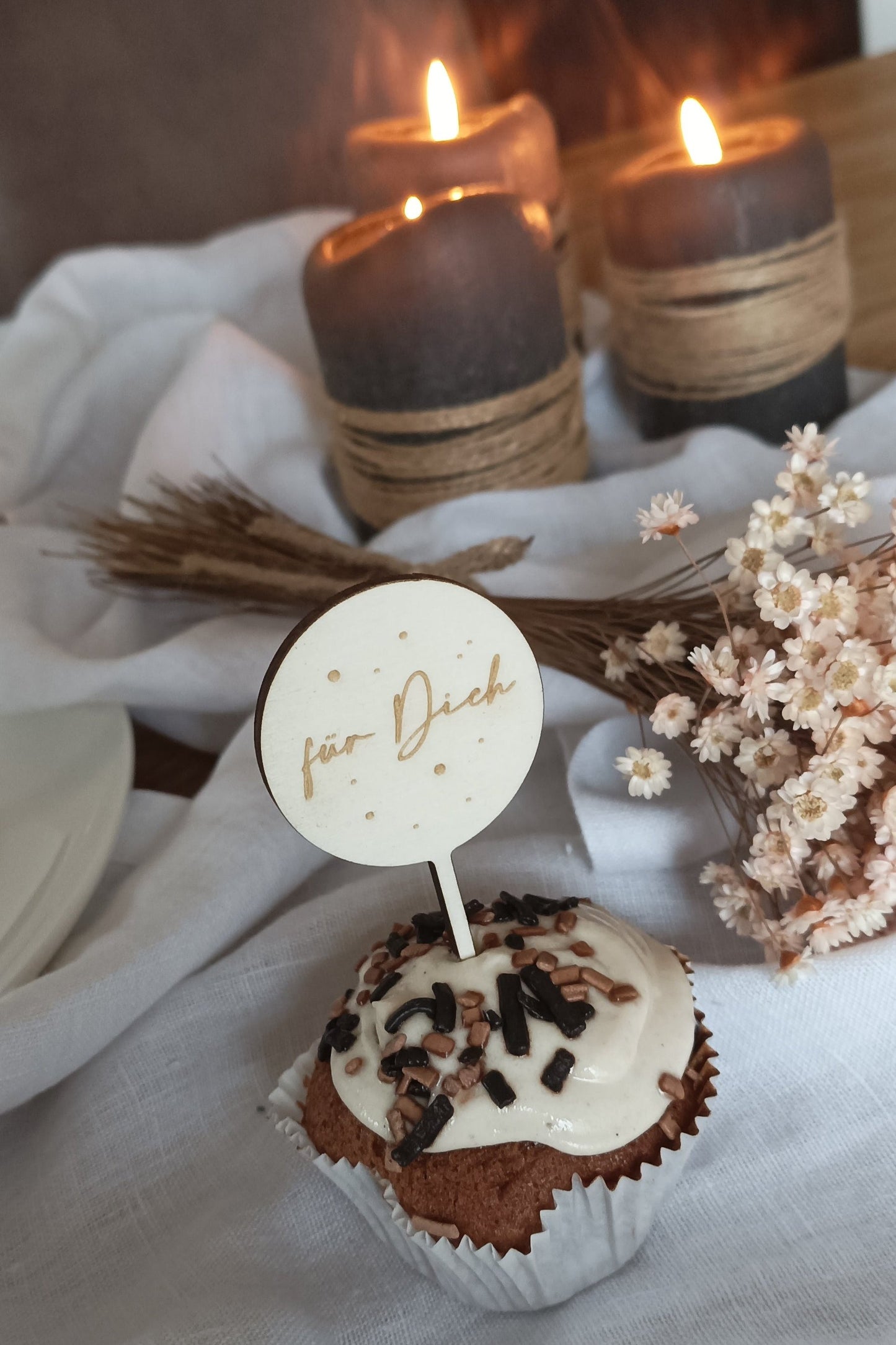 Caketopper - Minitopper Set "von Herzen"