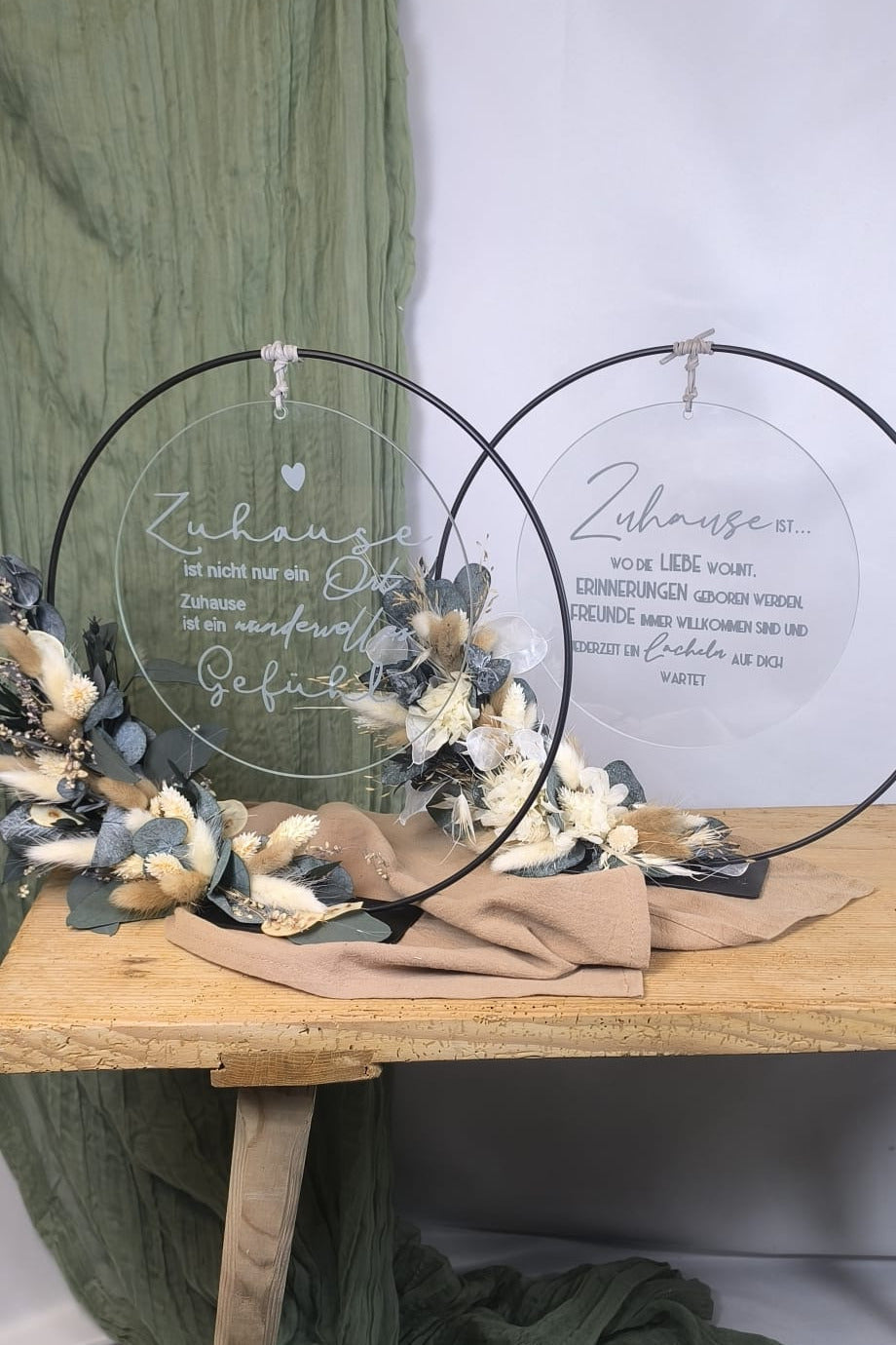 Glasscheibe - Zuhause ist wo die Liebe wohnt