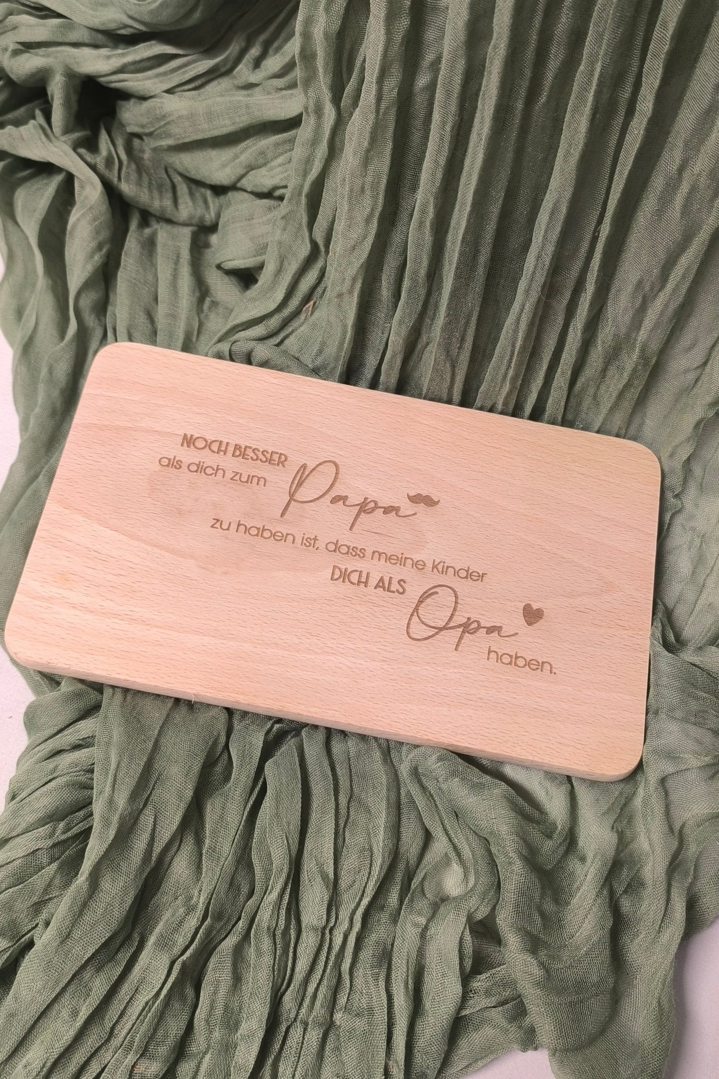 Holzbrett Brotzeitbrett klein - Noch besser als dich zum Papa zu haben ist dass meine Kinder dich als Opa haben