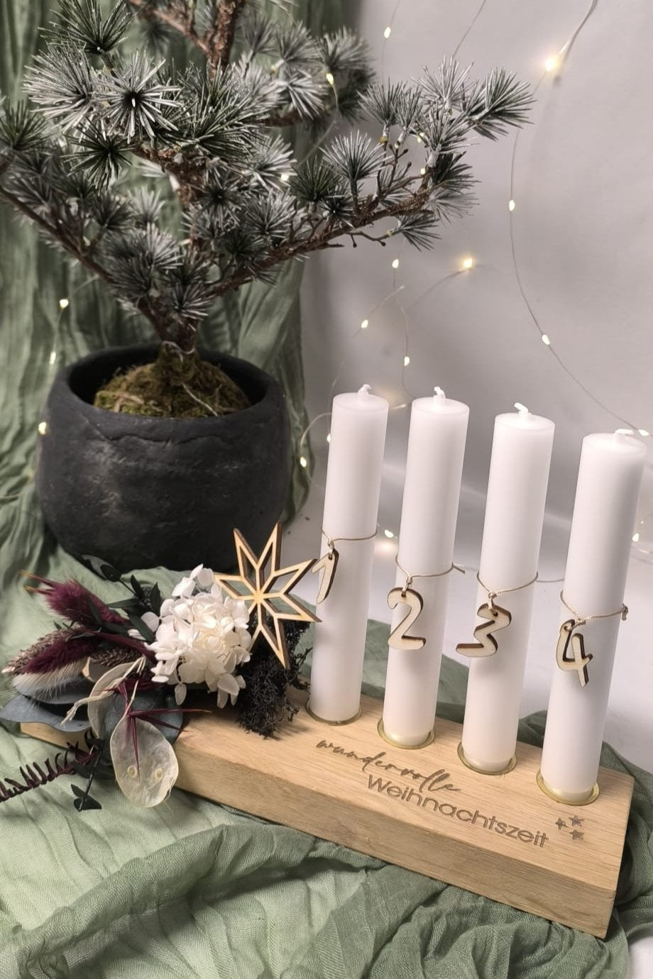 Adventsbrett | Adventskranz modern