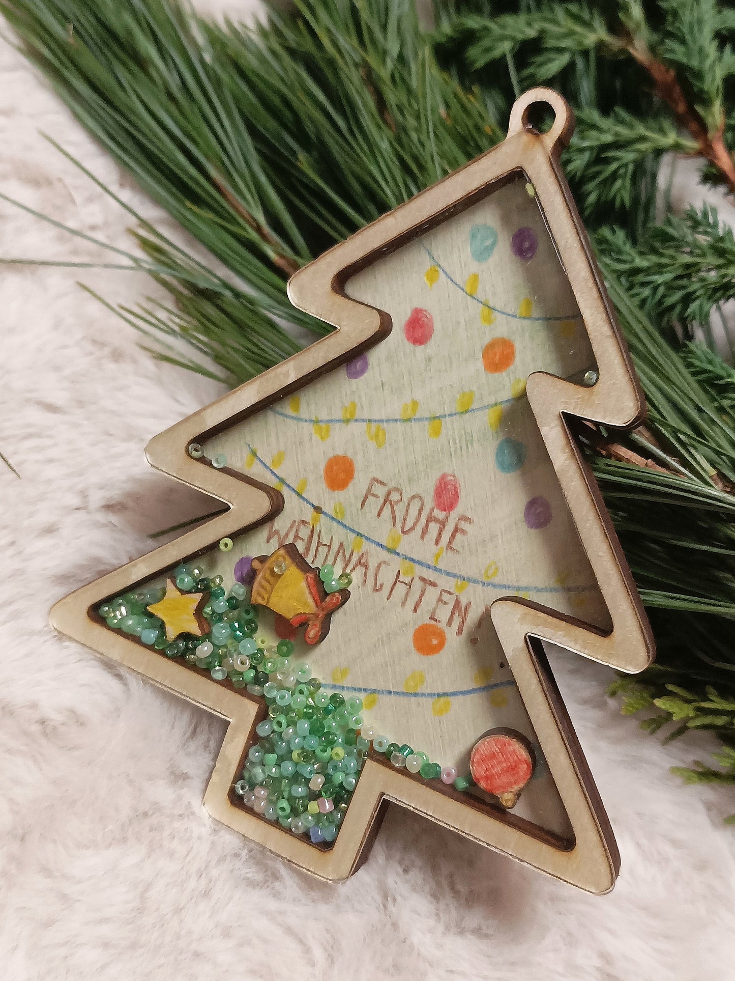 Schüttelbild Anhänger Bastelset - Weihnachten / Winter