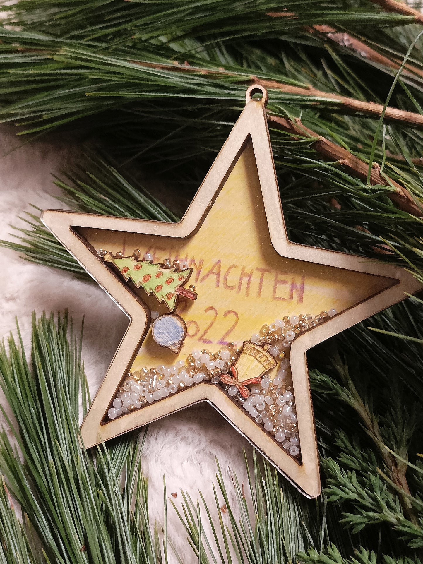 Schüttelbild Anhänger Bastelset - Weihnachten / Winter