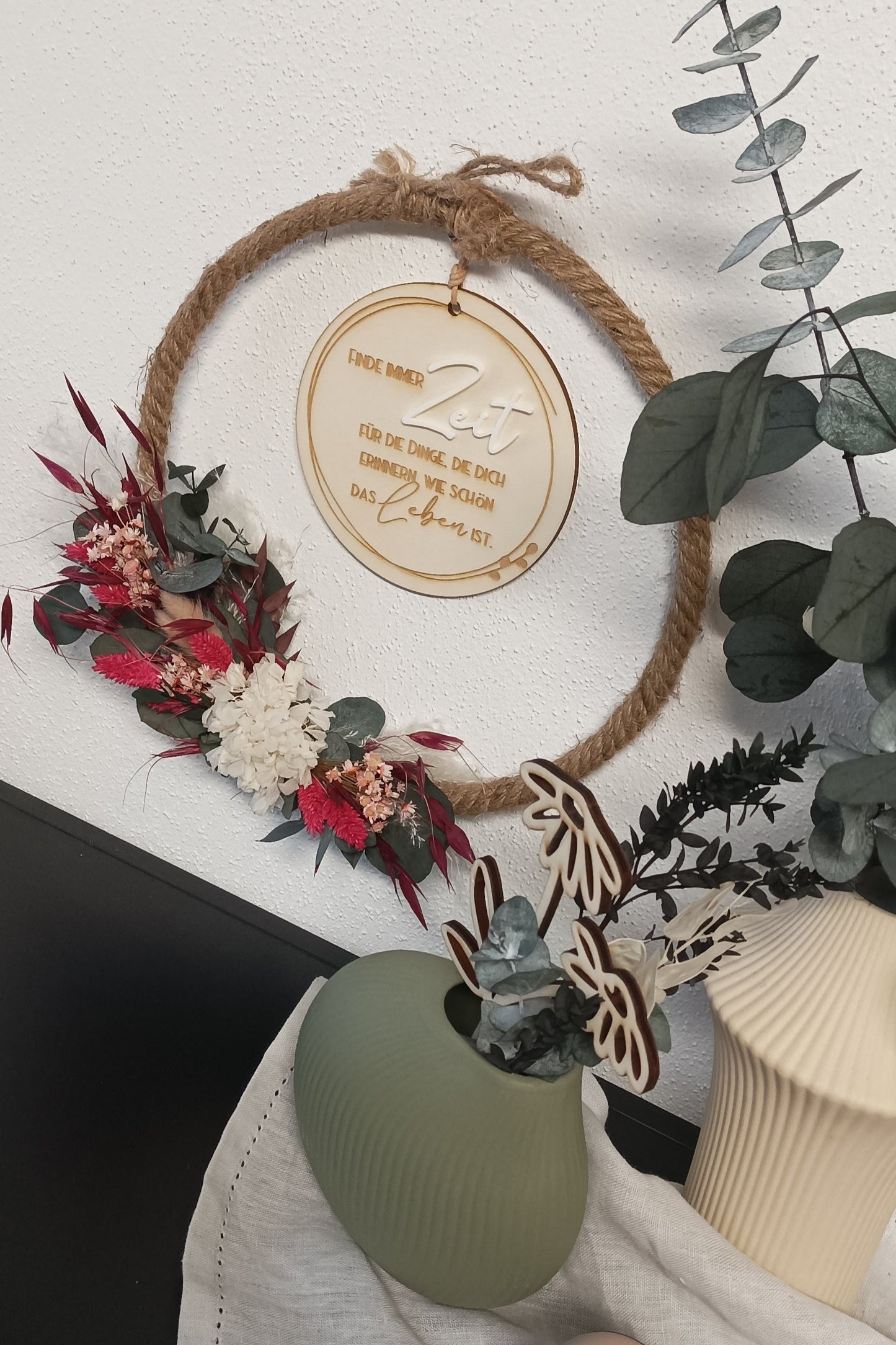 Scheibe 3D - Finde immer Zeit für die Dinge die dich erinnern wie schön das Leben ist