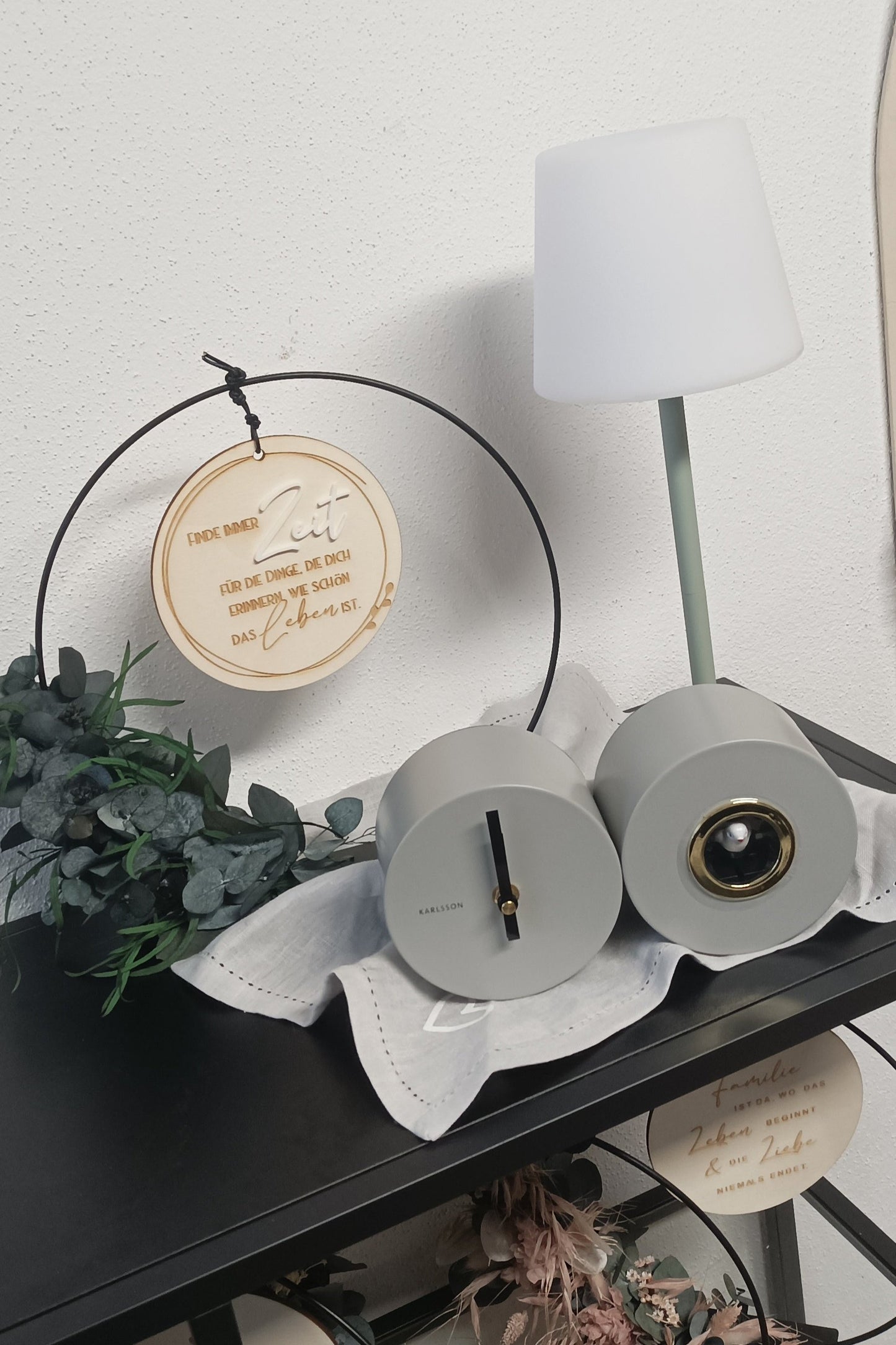 Scheibe 3D - Finde immer Zeit für die Dinge die dich erinnern wie schön das Leben ist