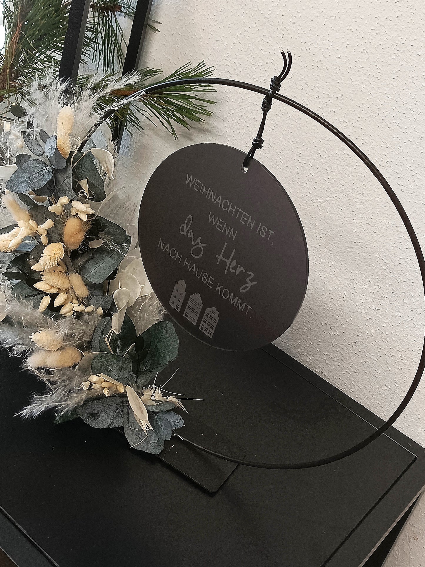 Scheibe - Weihnachten ist wenn das Herz nach Hause kommt