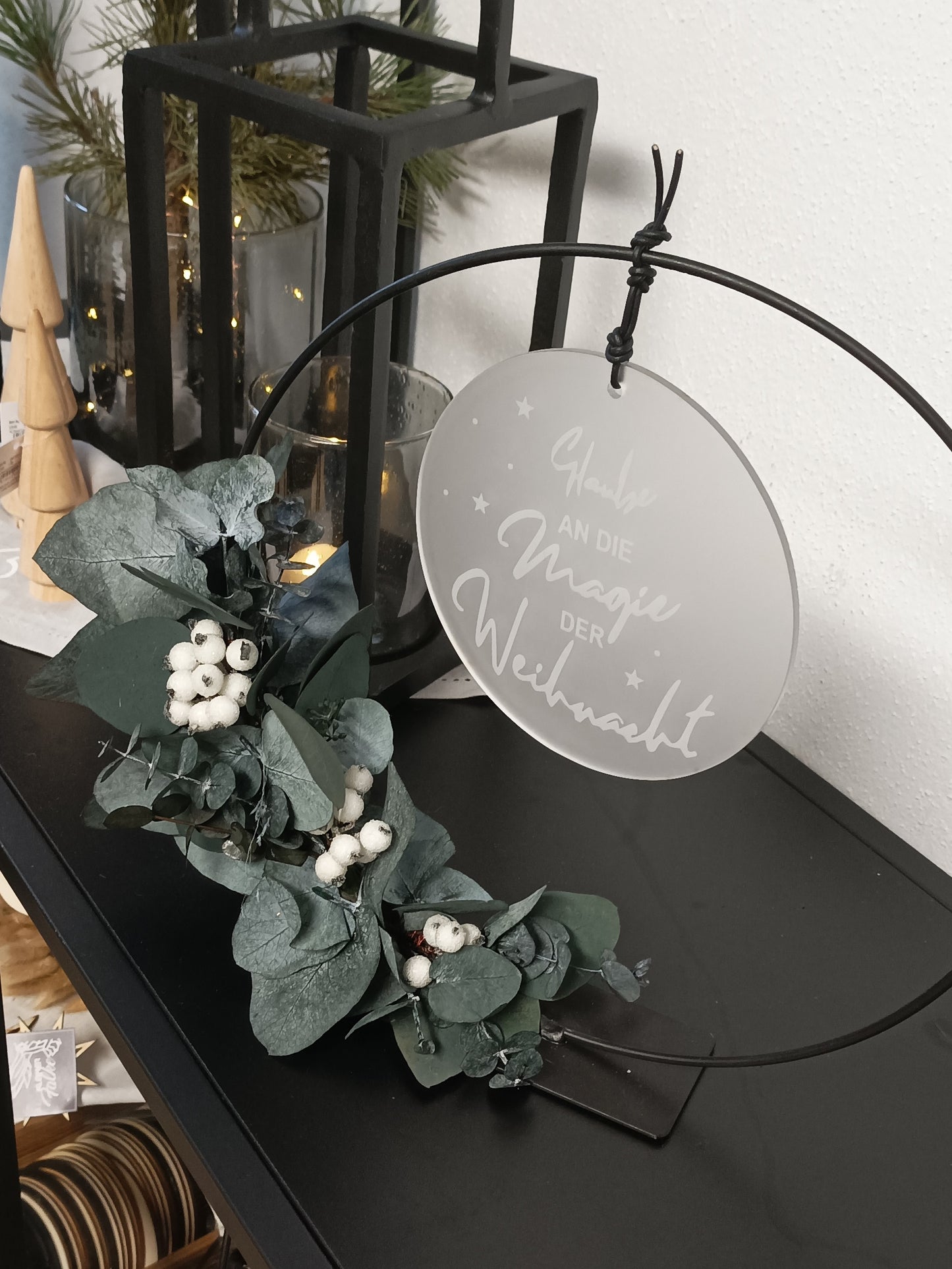 Scheibe - Glaube an die Magie der Weihnacht