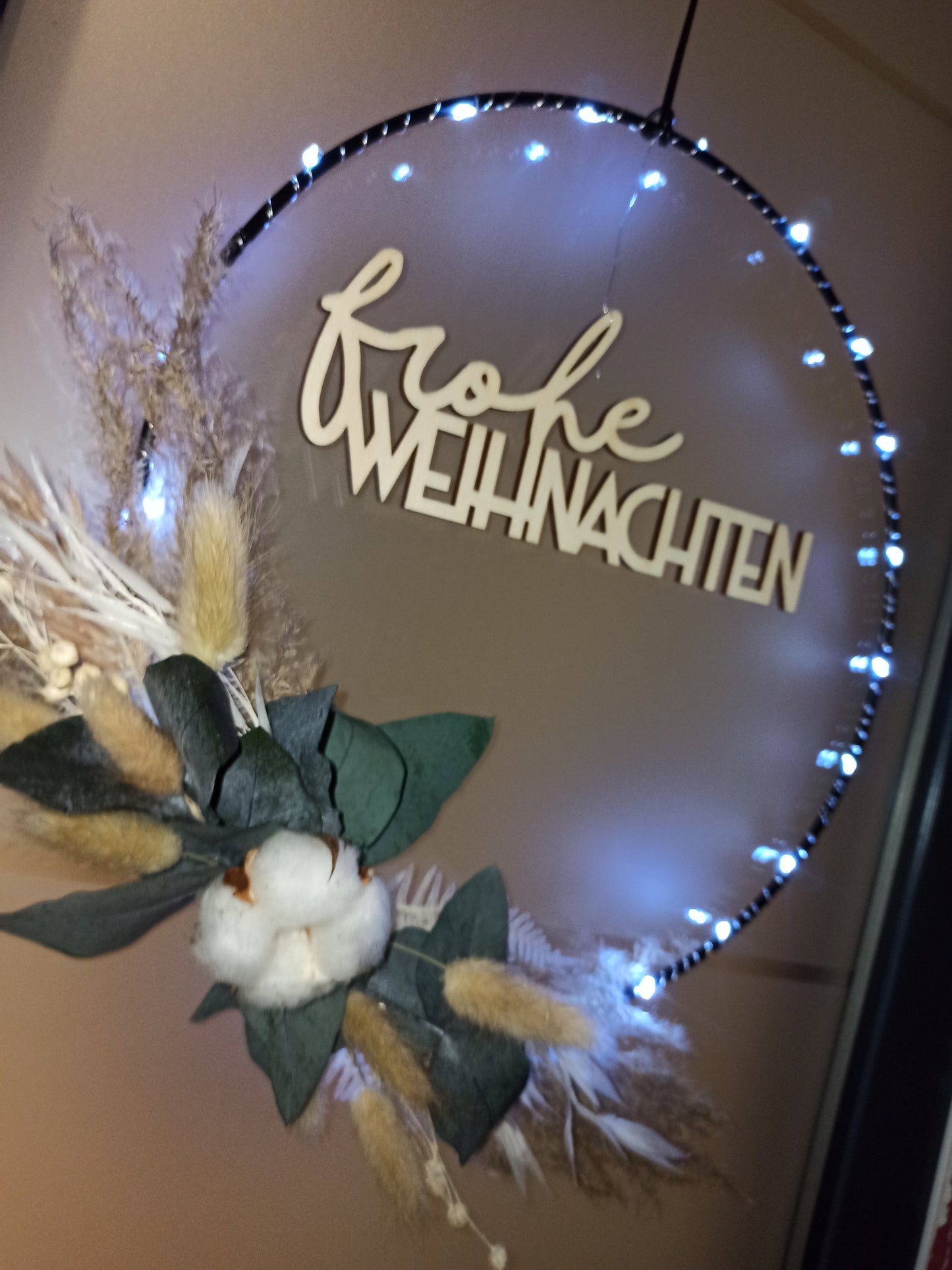 Holzspruch - frohe Weihnachten