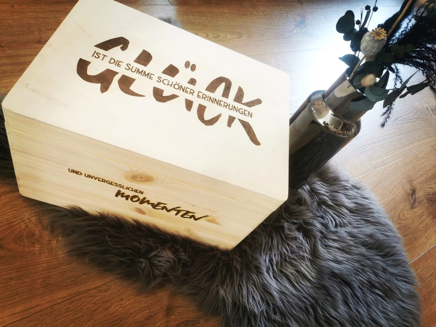 Erinnerungskiste - Glück ist die Summe schöner Erinnerungen