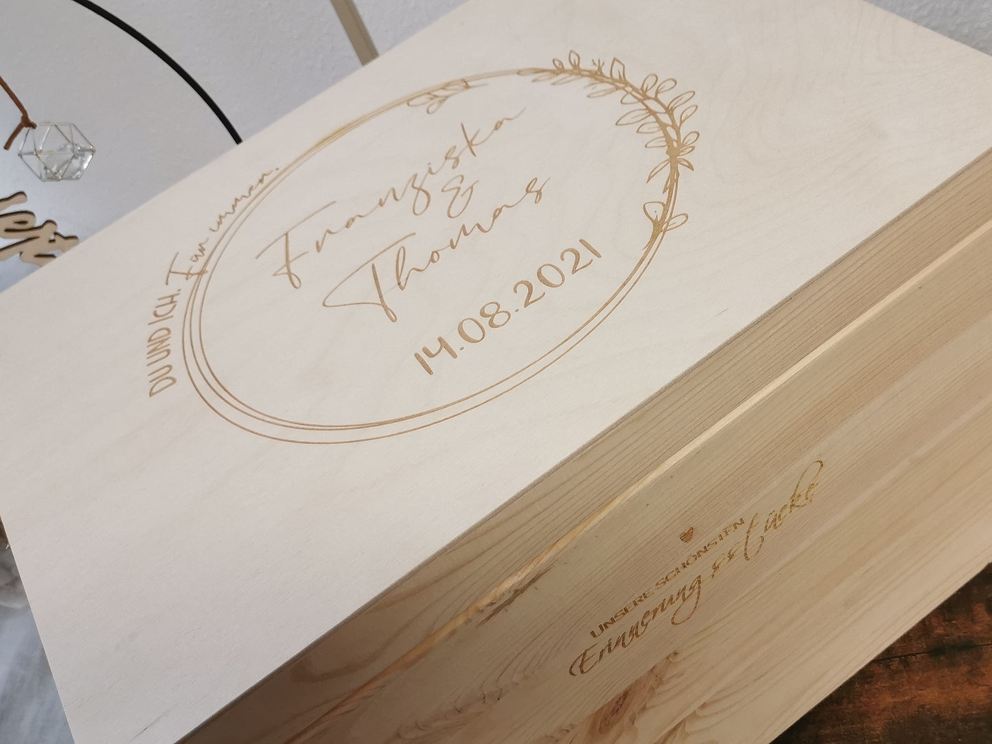 Erinnerungskiste - Hochzeit - Du & ich