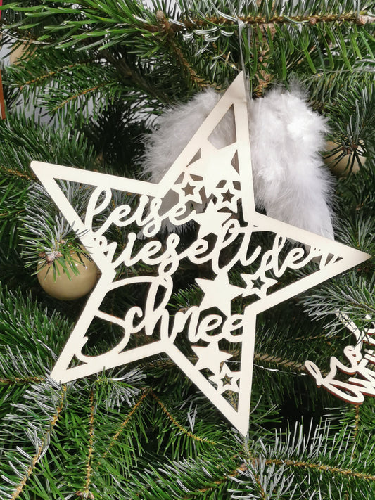 Floralhoop Türkranz - Weihnachtsstern Leise rieselt der Schnee