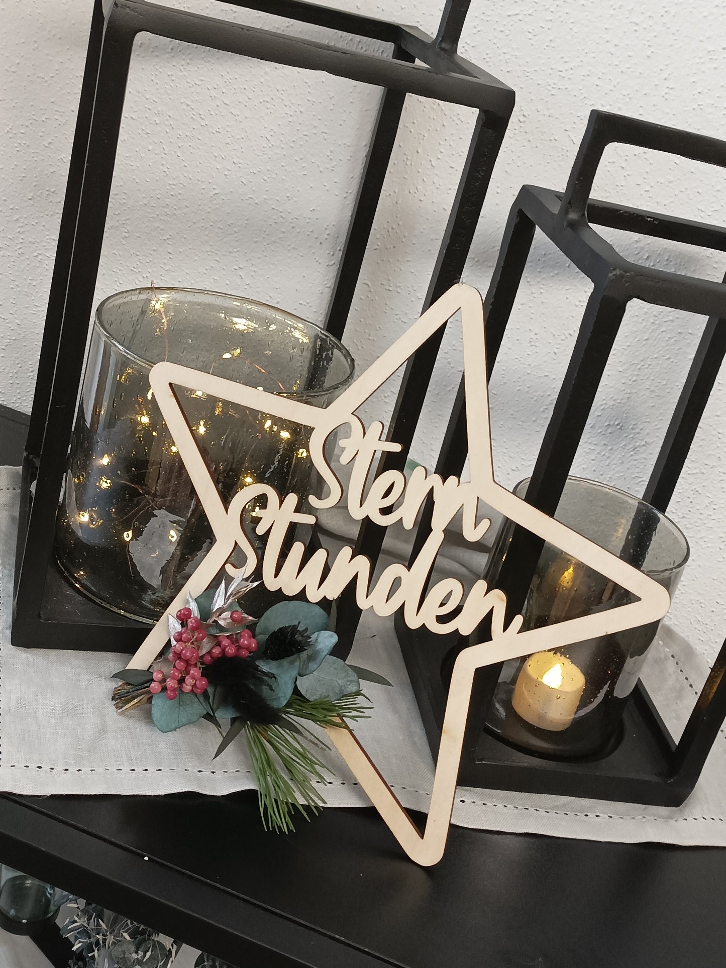 Floralhoop Türkranz - Weihnachtsstern Sternstunden