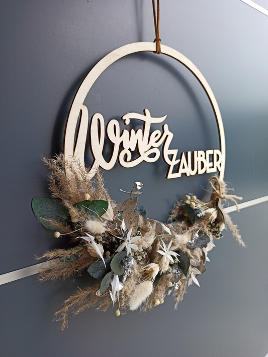 Floralhoop Türkranz - Winterzauber