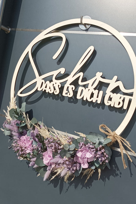 Floralhoop Türkranz - Schön dass es dich gibt