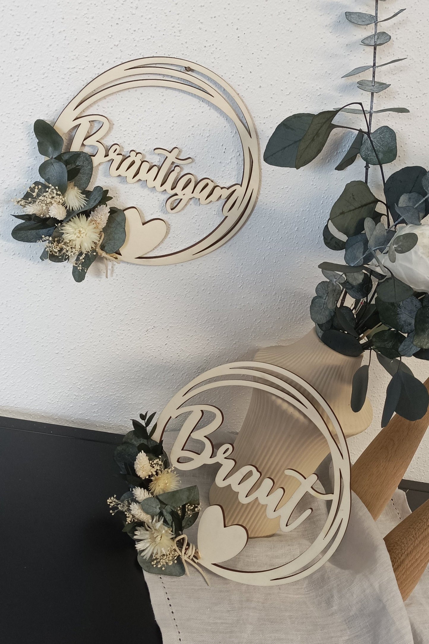 Floralhoop Türkranz - Hochzeit - Braut & Bräutigam