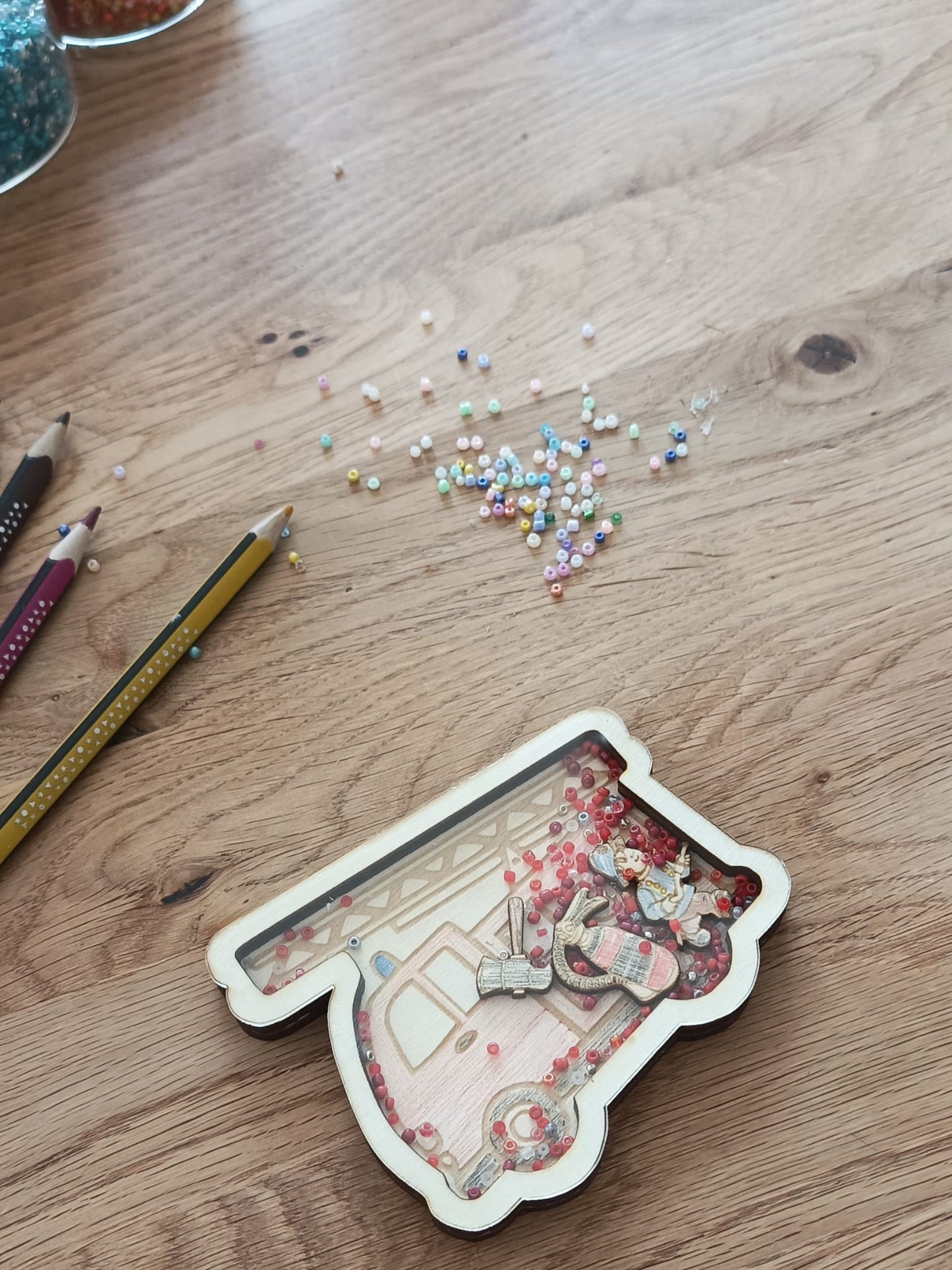 Schüttelbild Bastelset - Feuerwehr Mini