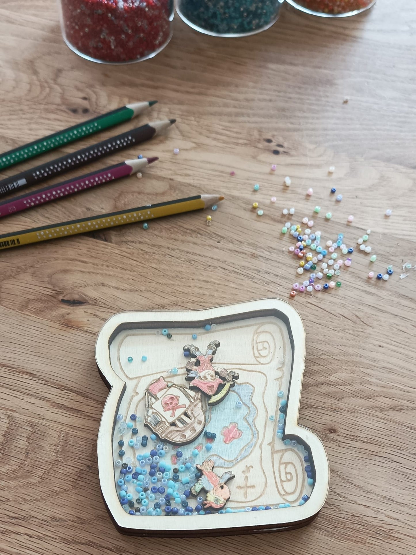 Schüttelbild Bastelset - Schatzkarte | Pirat