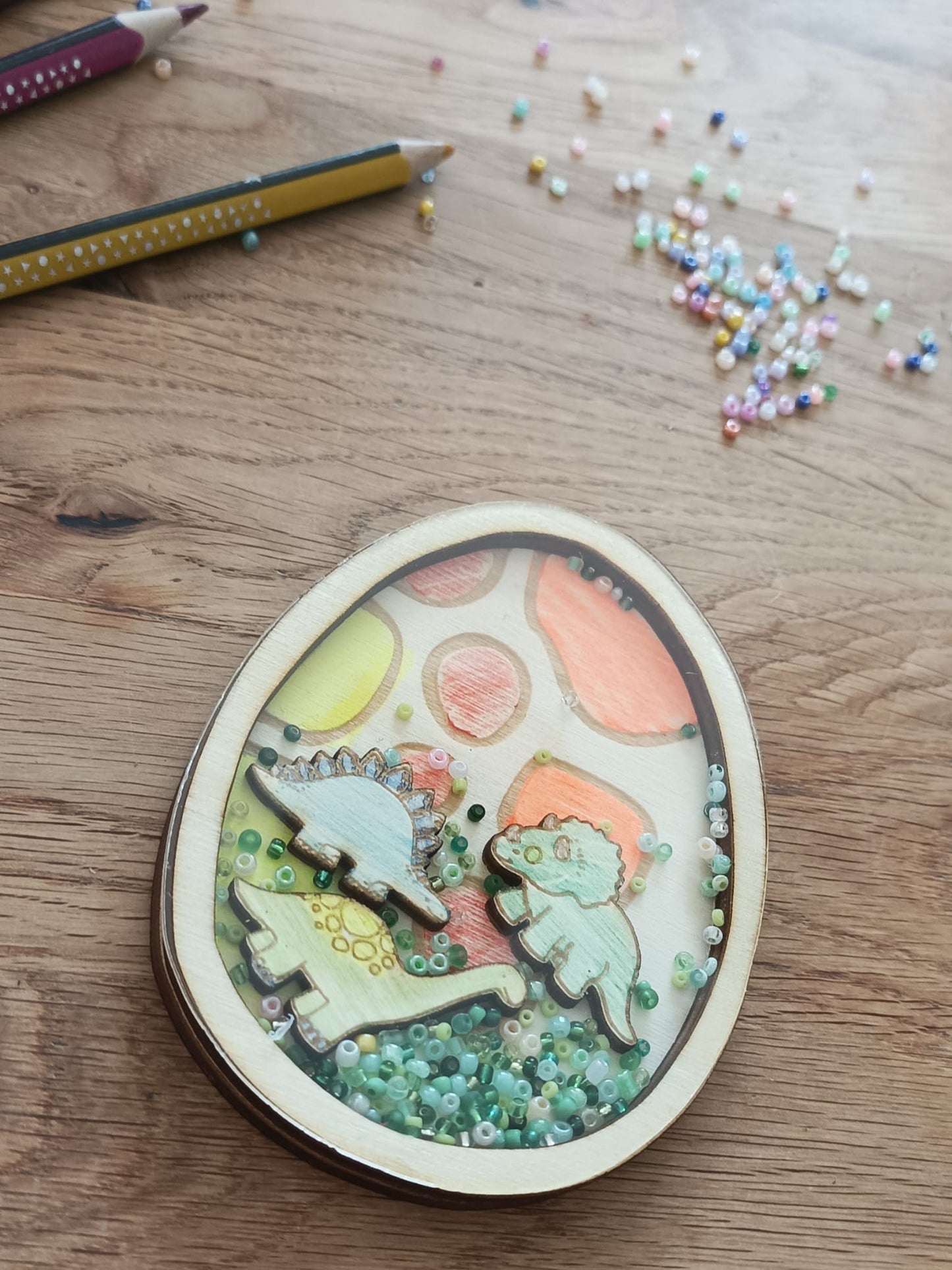 Schüttelbild Bastelset - Dino