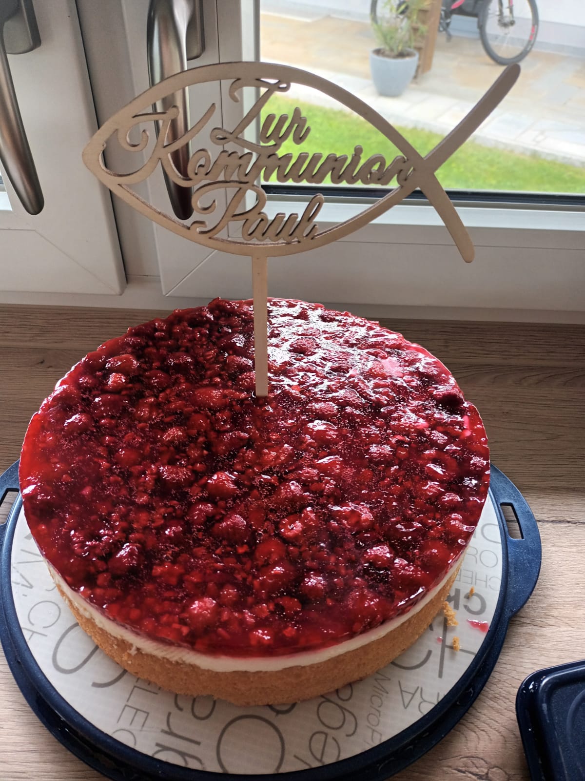 Caketopper Kommunion - Fisch - Zur Kommunion mit Name