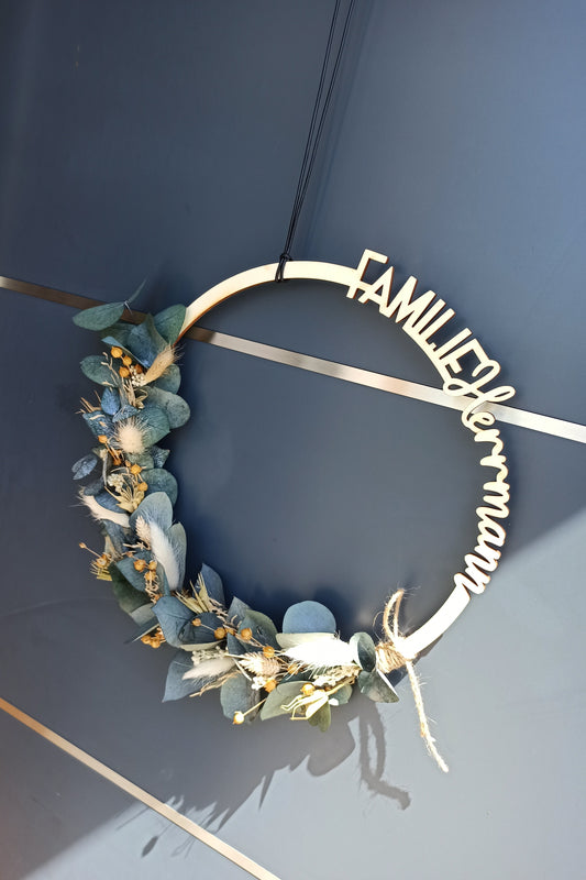 Floralhoop Türkranz - Familienname außen
