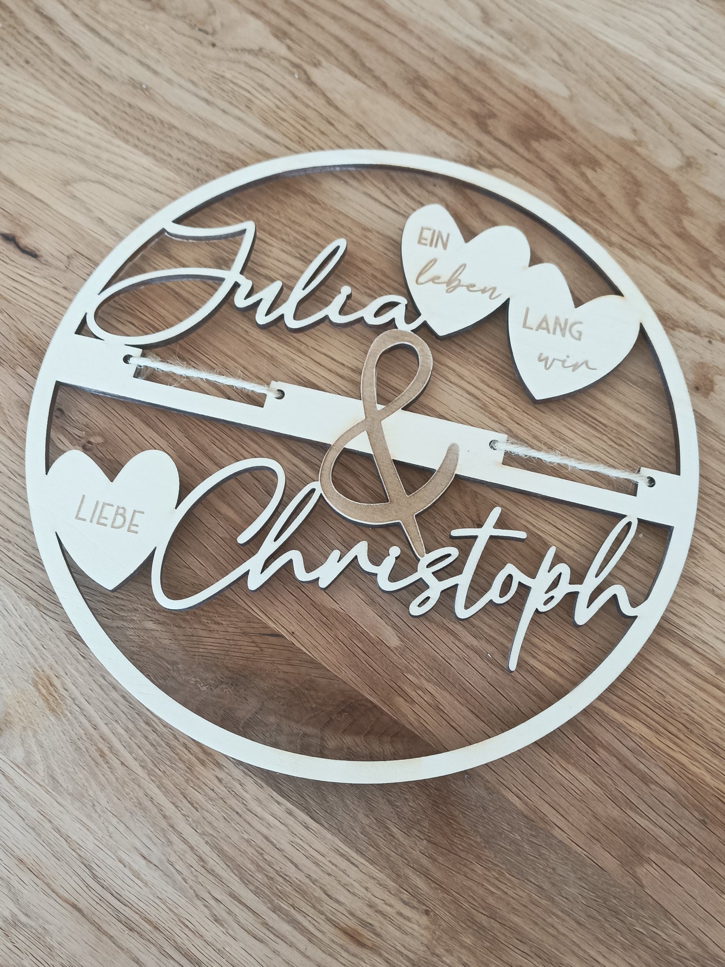 Floralhoop Türkranz - Hochzeit - Namen Geldgeschenk