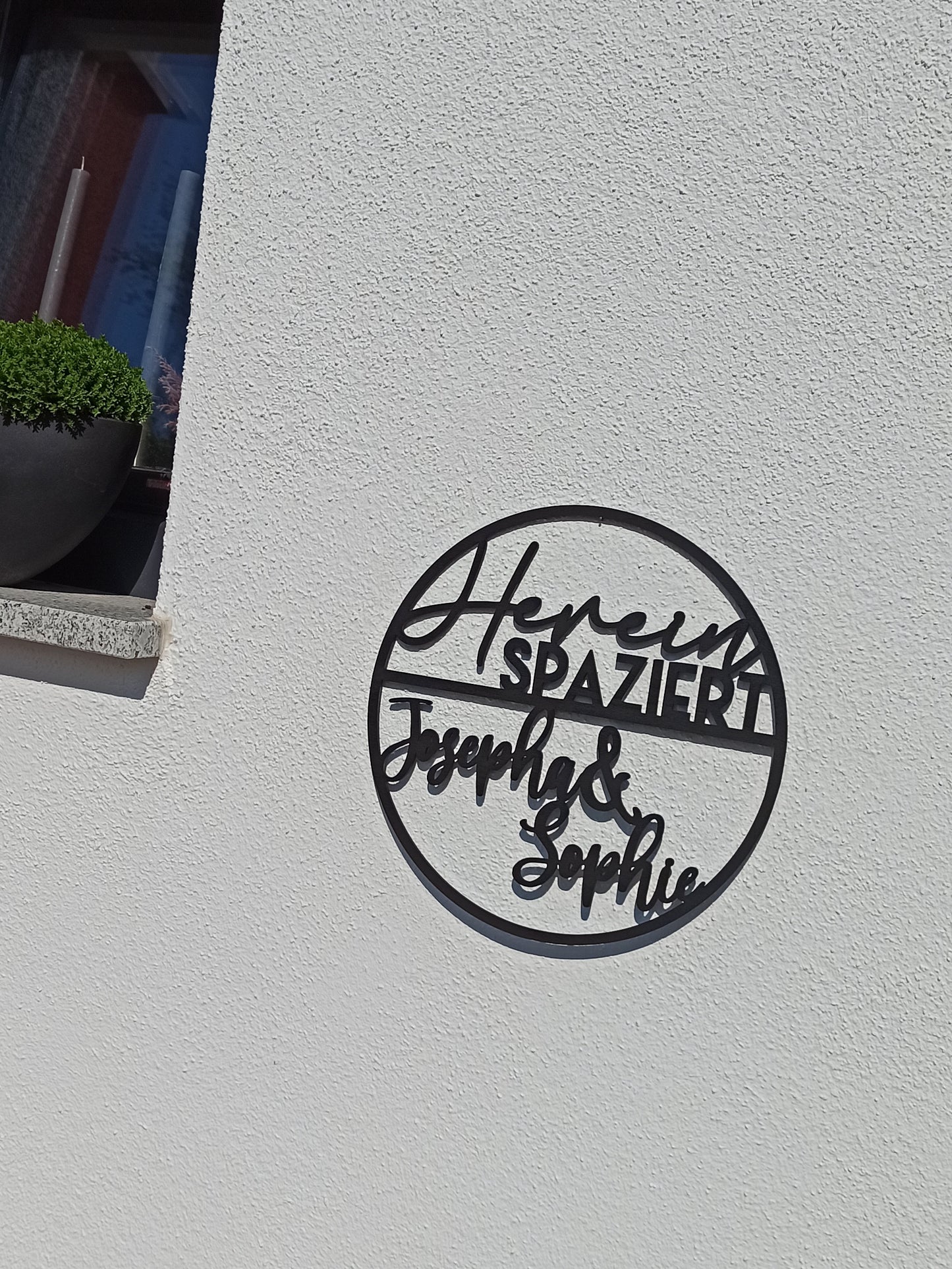 Floralhoop Türkranz - Hereinspaziert - personalisiert