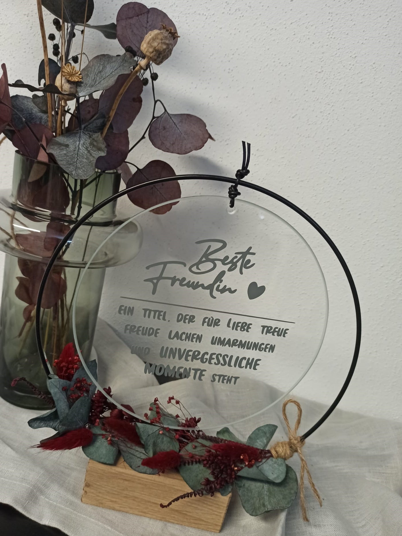 Glasscheibe - Beste Freundin