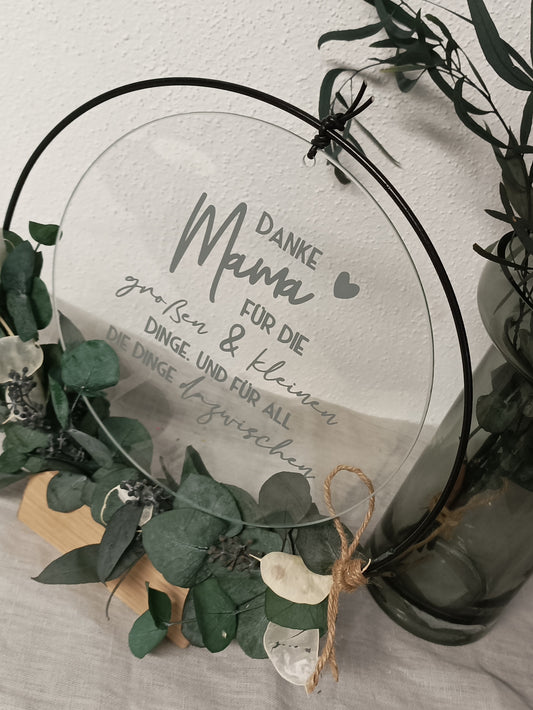 Glasscheibe - Danke Mama dass du immer für uns da bist