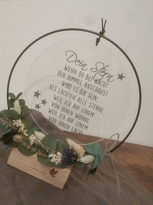 Glasscheibe - Dein Stern