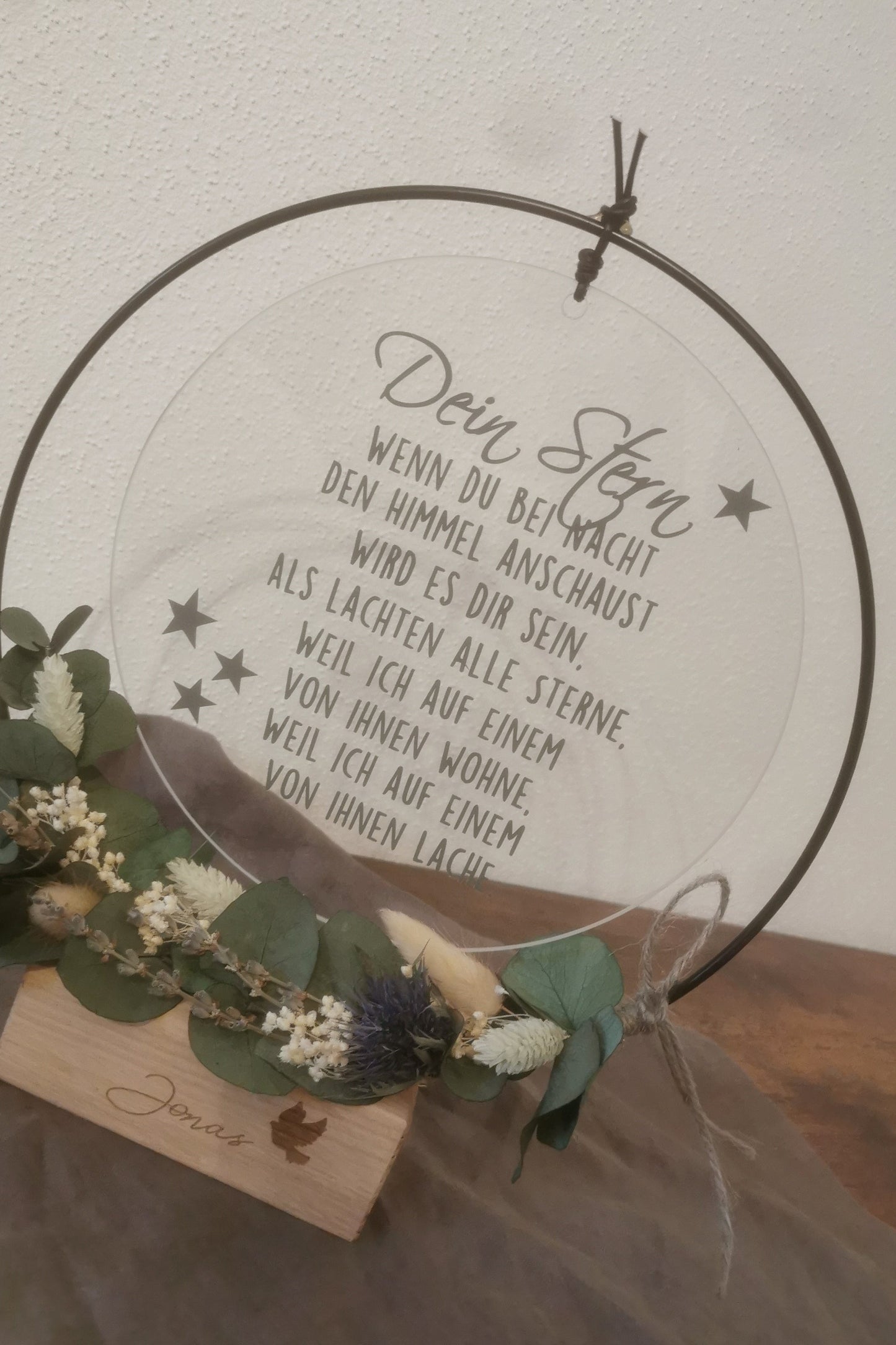 Glasscheibe - Dein Stern