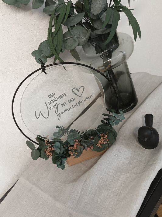 Glasscheibe - Der schönste Weg ist der gemeinsame