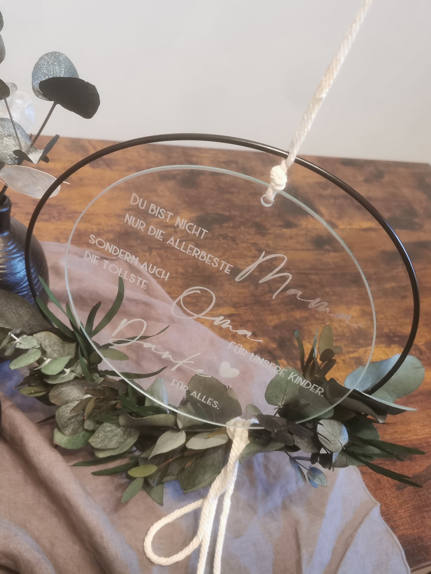 Glasscheibe - Du bist nicht nur die allerbeste Mama sondern auch die tollste Oma