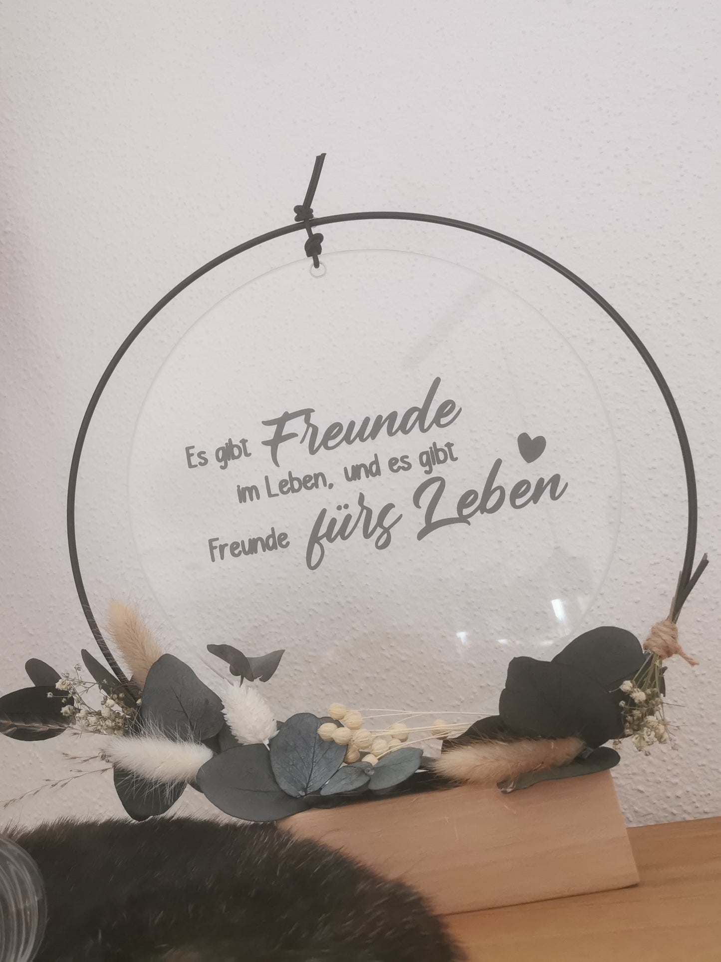 Glasscheibe - Es gibt Freunde im Leben und es gibt Freunde fürs Leben