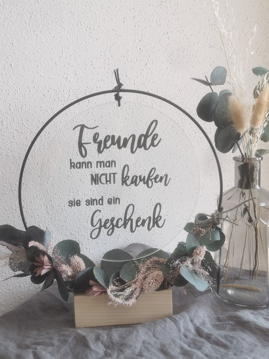 Glasscheibe - Freunde kann man nicht kaufen sie sind ein Geschenk