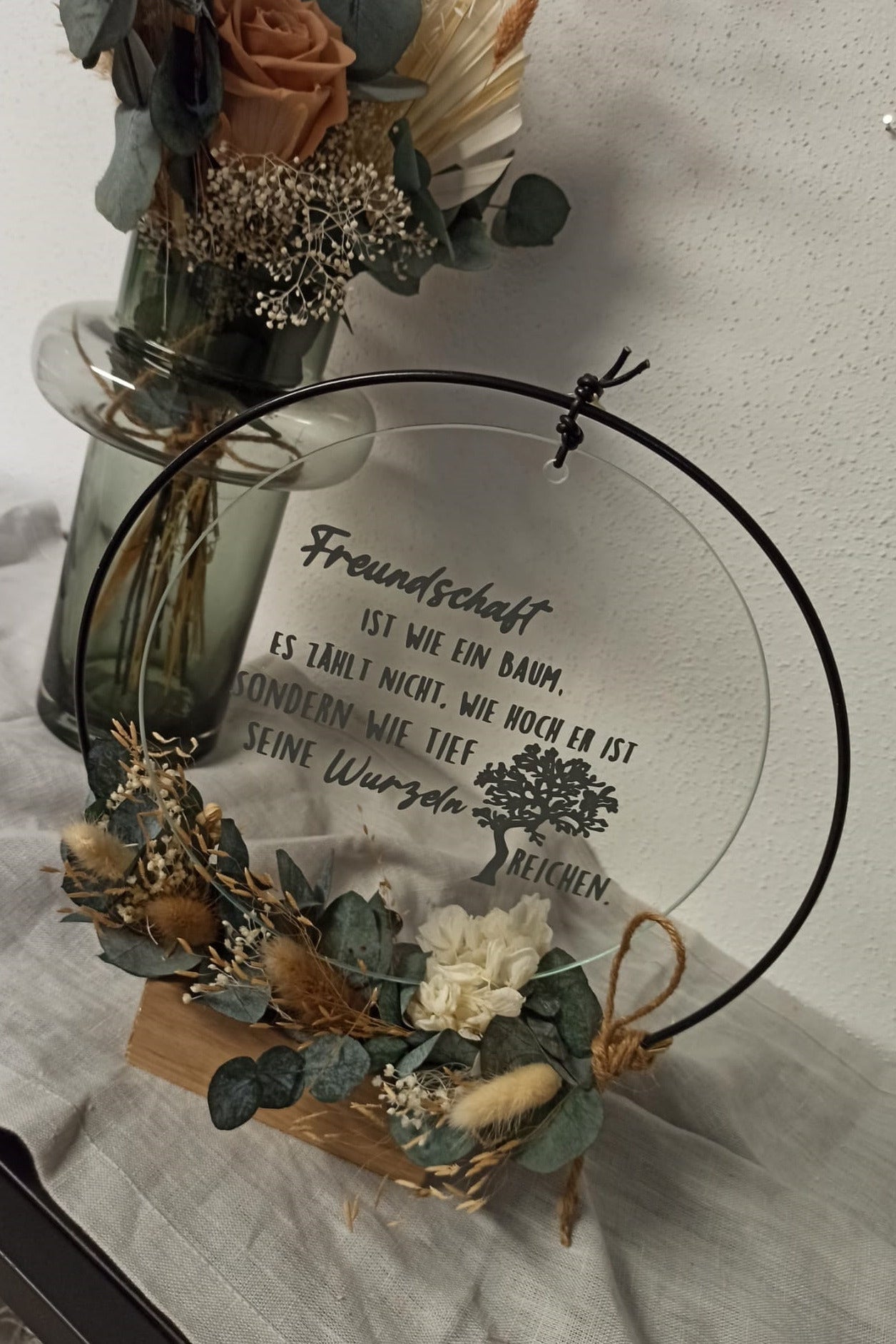 Glasscheibe - Freundschaft ist wie ein Baum