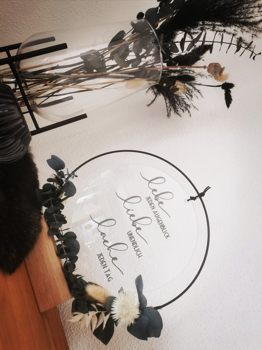 Glasscheibe - Lebe Liebe Lache