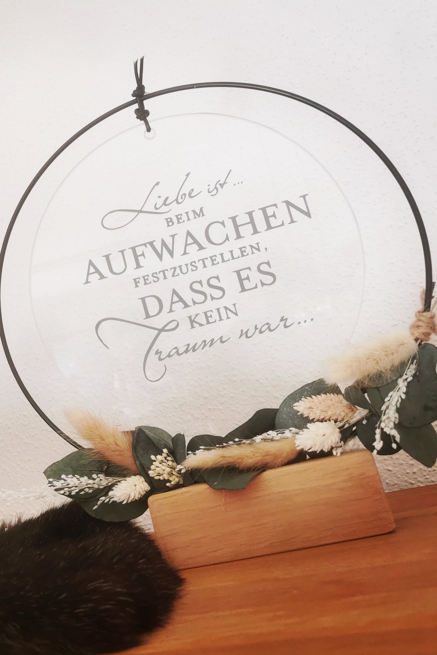 Glasscheibe - Liebe ist beim Aufwachen festzustellen dass es kein Traum war