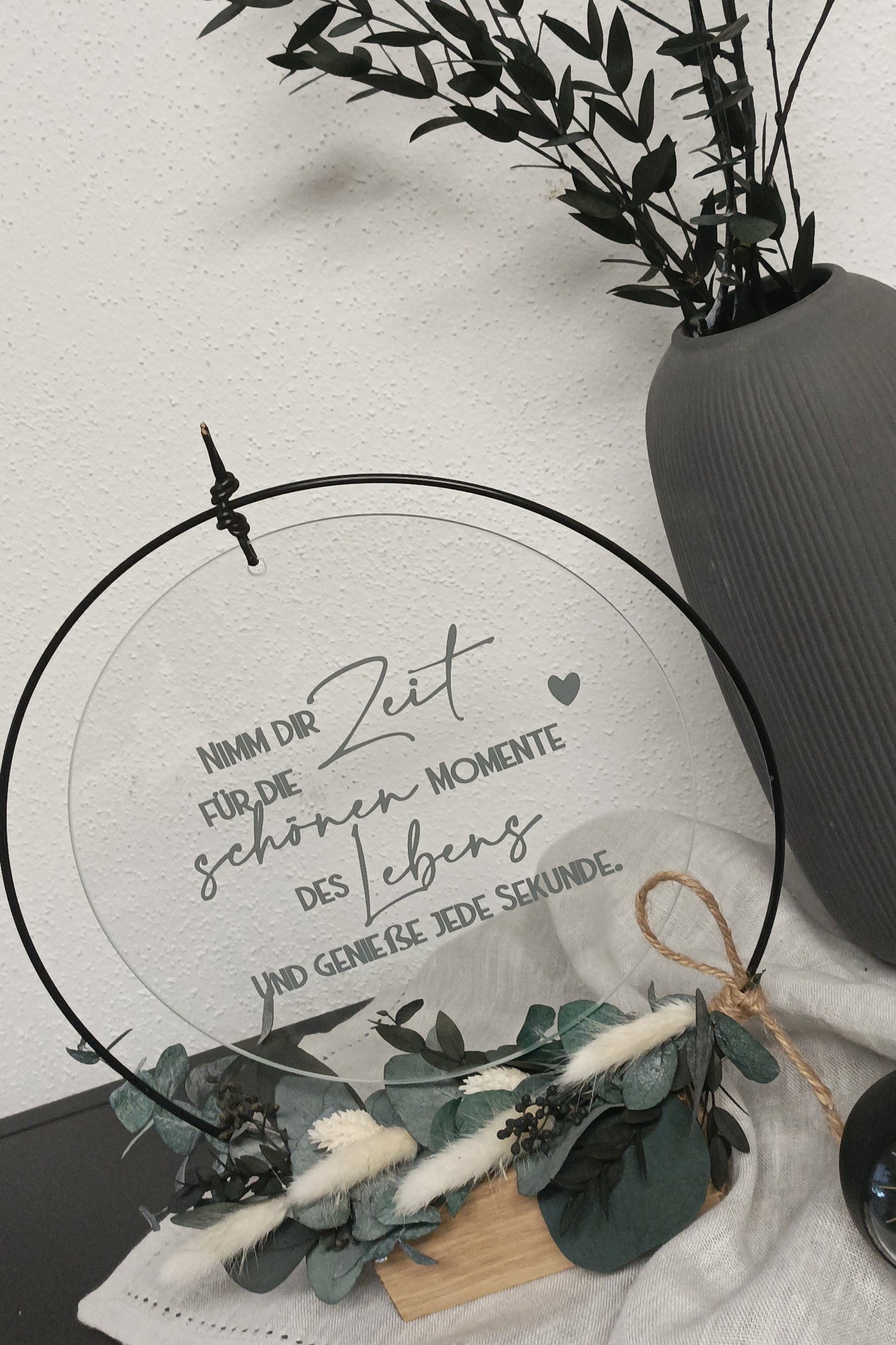 Glasscheibe - Nimm dir Zeit für die schönen Momente des Lebens