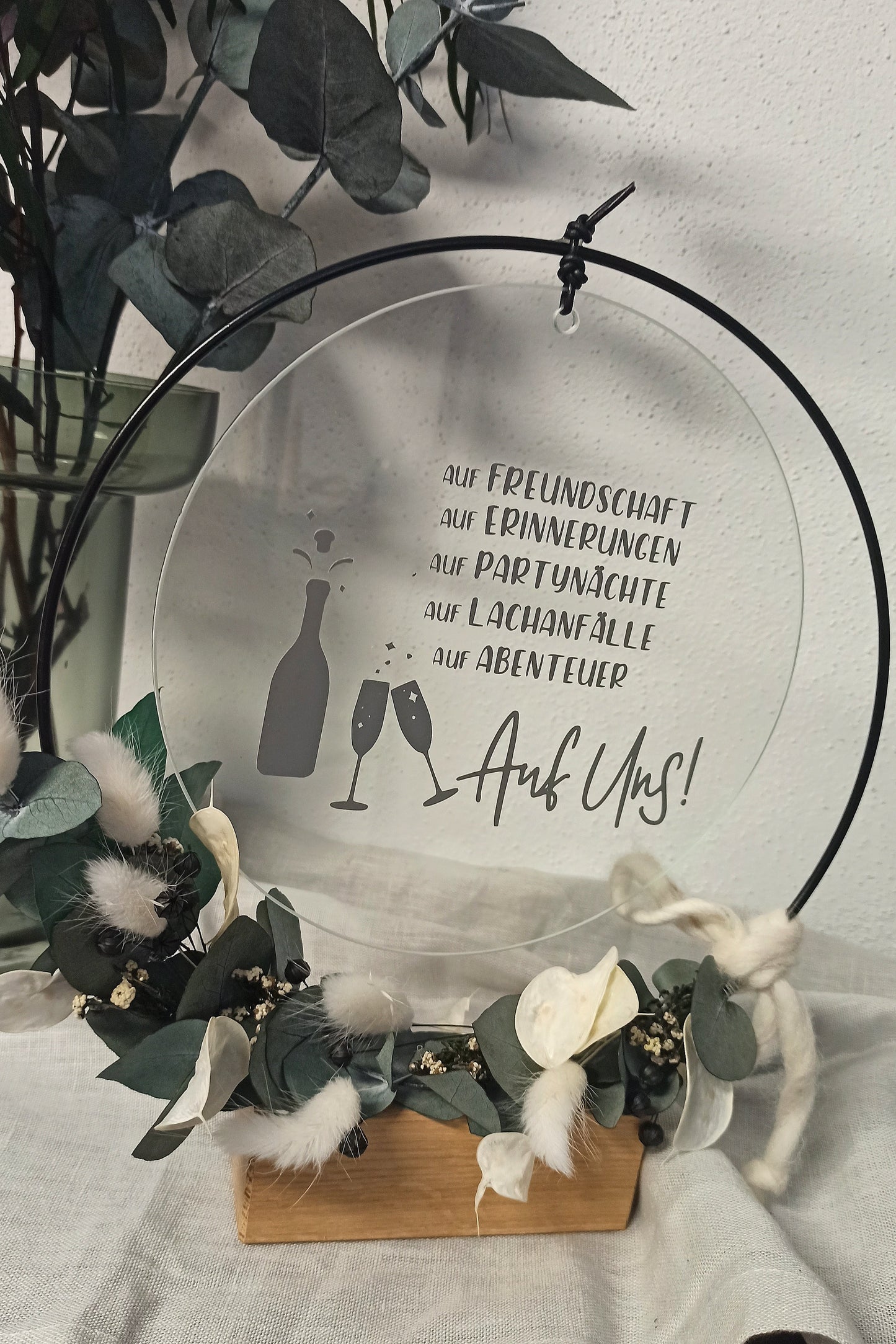 Glasscheibe - Auf Freundschaft, auf Erinnerungen...