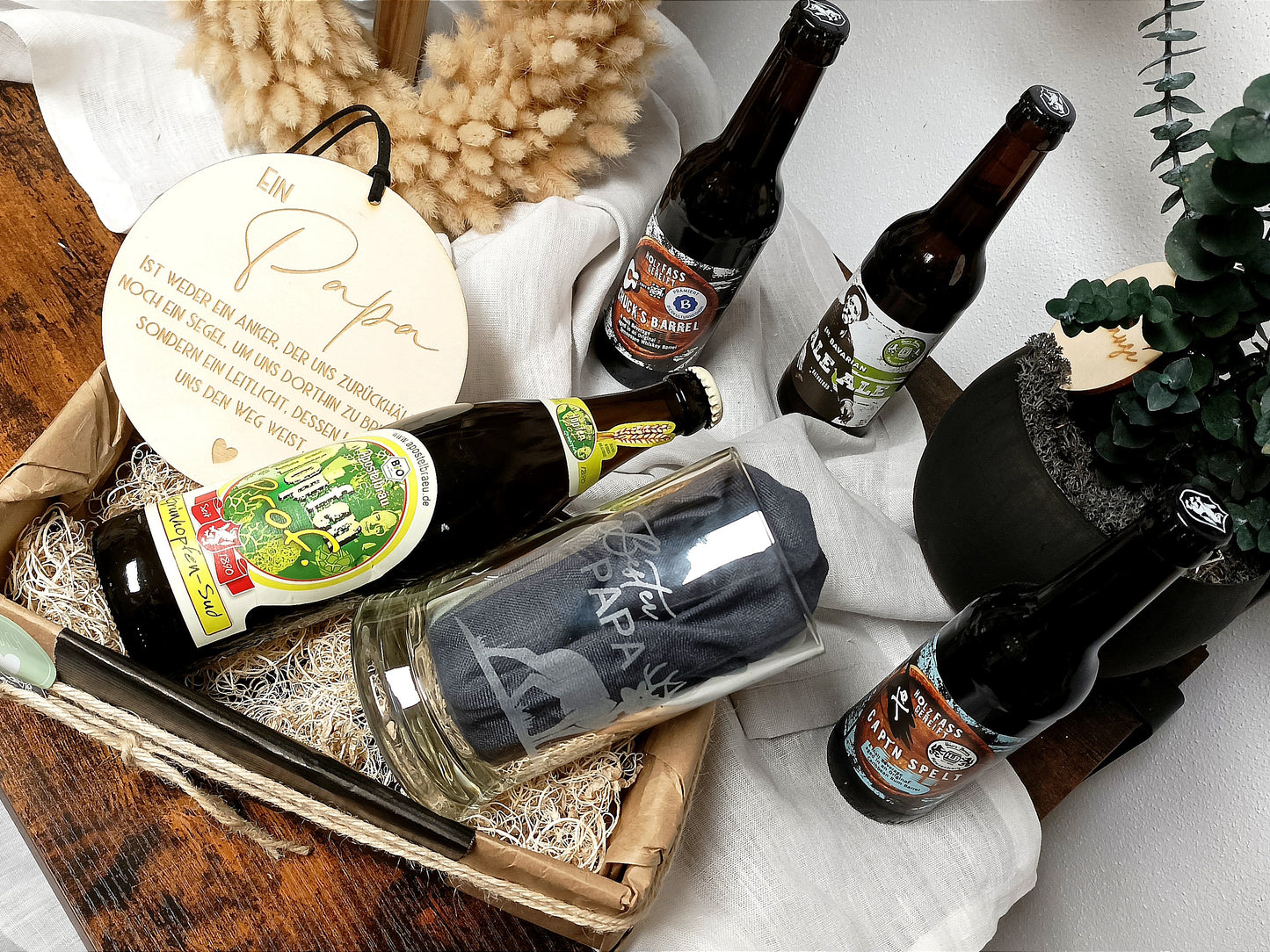 Bierkrug - Bester Papa mit Hirsch