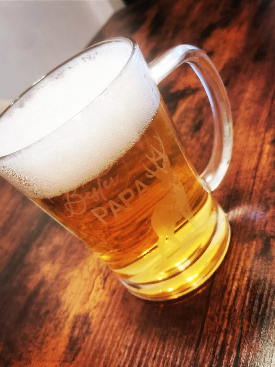 Bierkrug - Bester Papa mit Hirsch