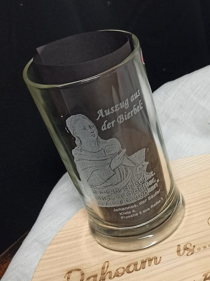 Bierkrug - Fotogravur