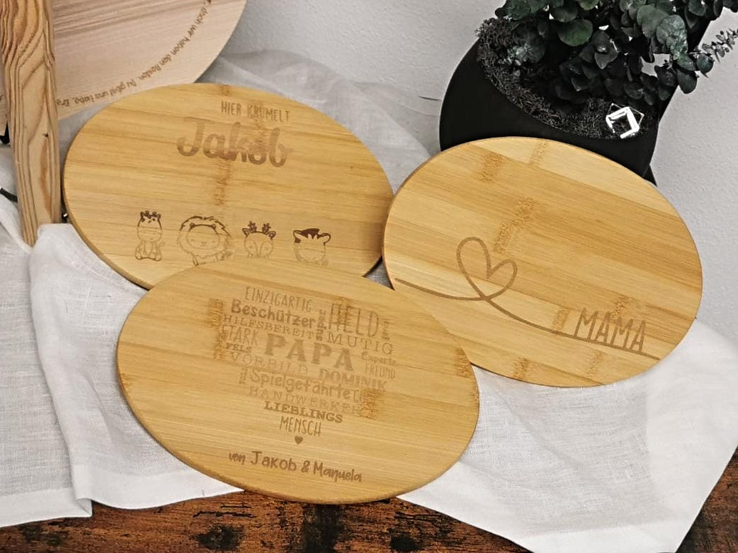 Holzbrett Brotzeitbrett klein - Wunschmotiv