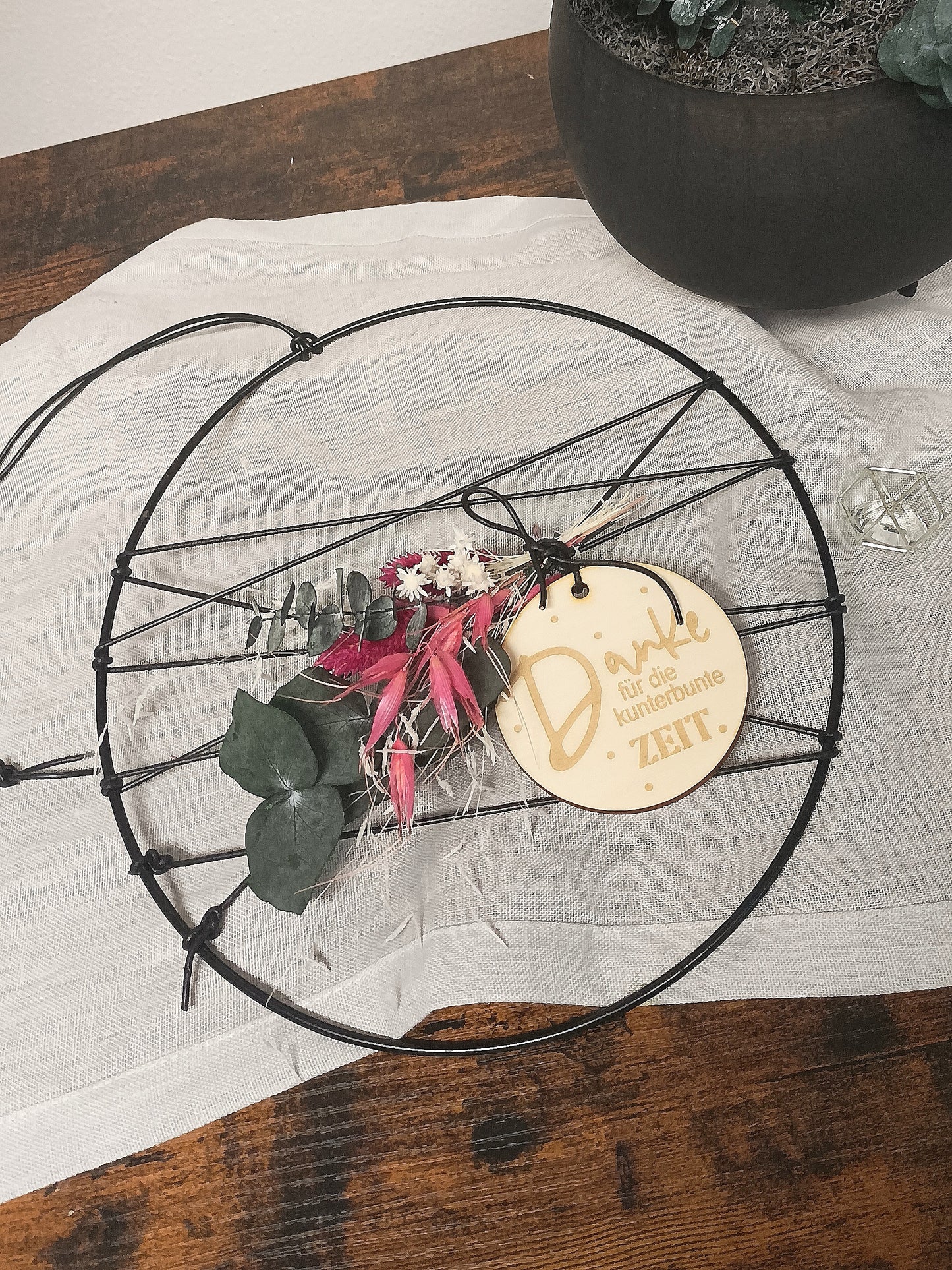 Scheibe - Danke für die kunterbunte Zeit