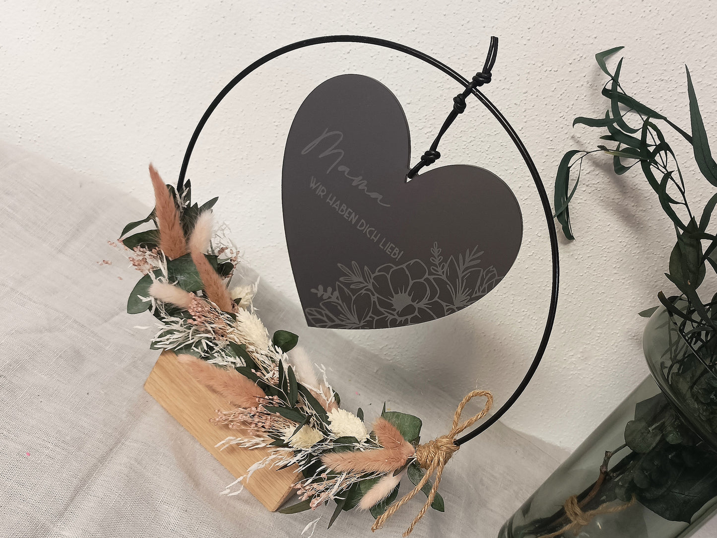 Herzscheibe - Mama wir haben dich lieb