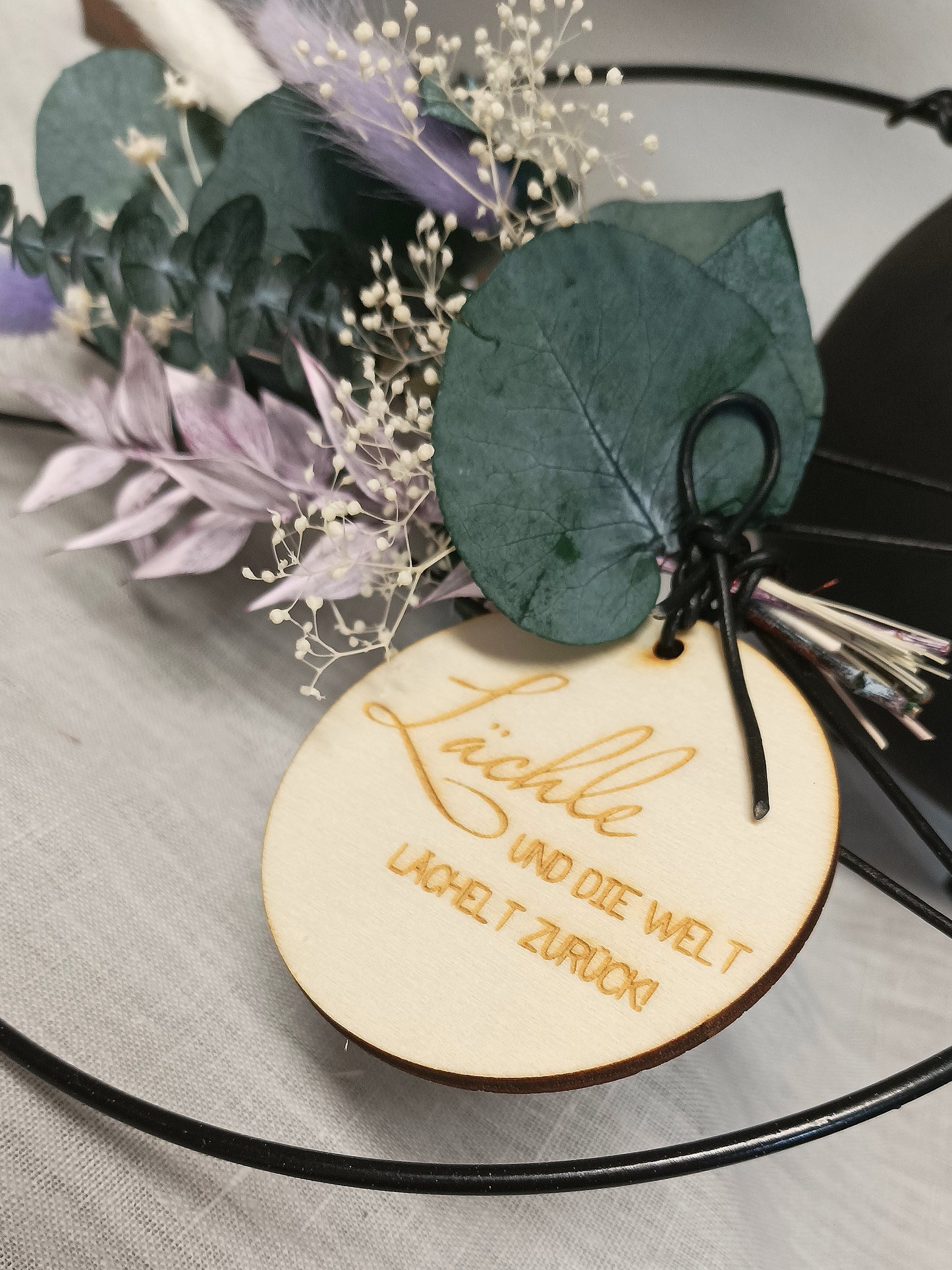 Scheibe - Lächle und die Welt lächelt zurück