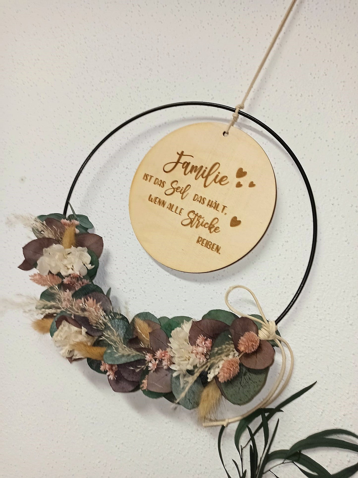 Scheibe - Familie ist das Seil das hält, wenn alle Stricke reißen